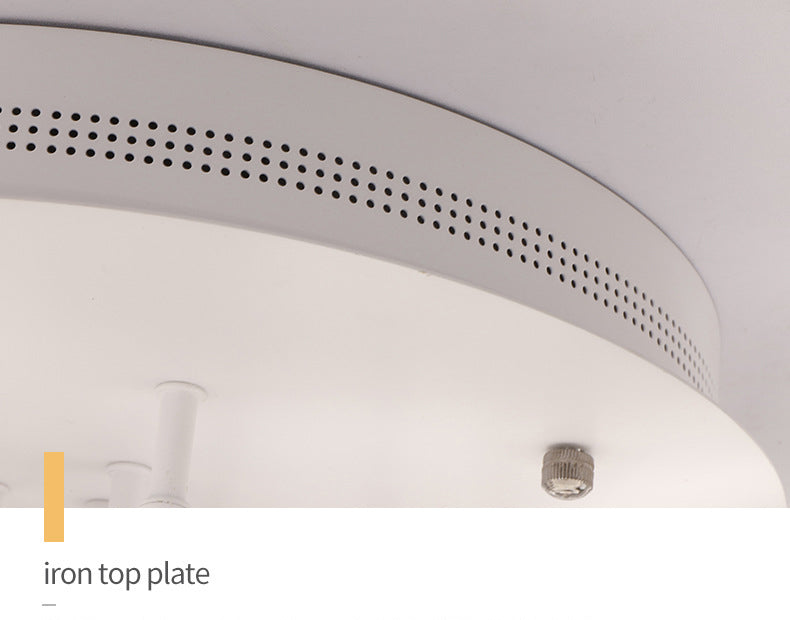 Acryl kruising ringen LED plafond licht metaal minimalistische stijl semi -flush mount verlichtingsarmatuur in wit