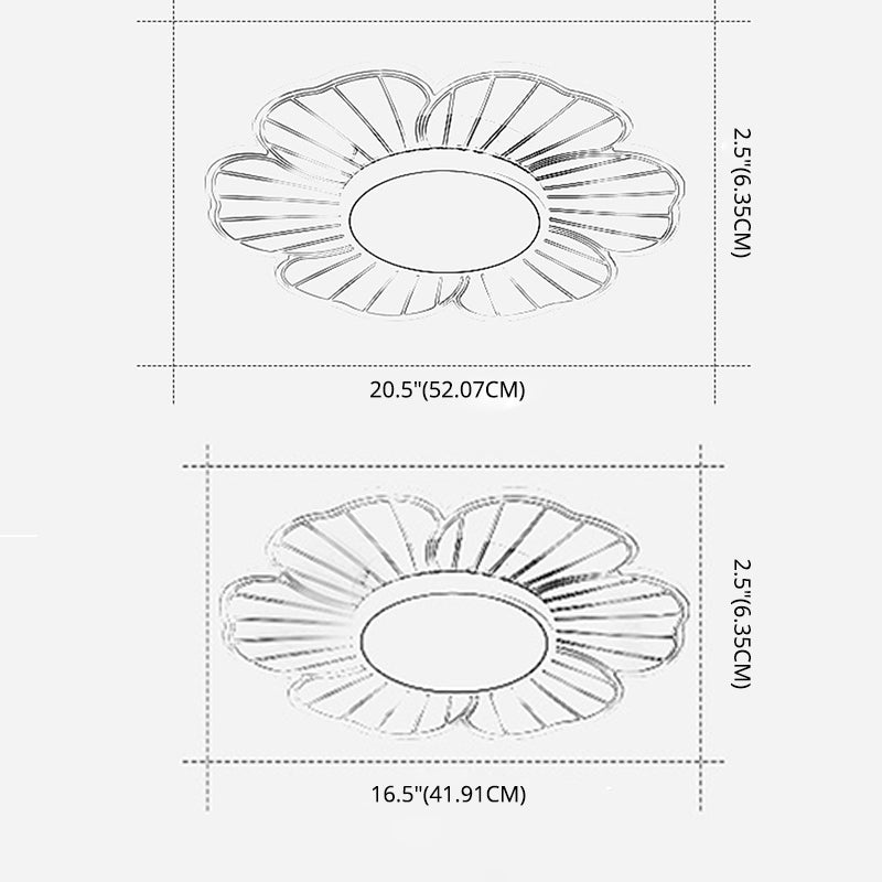 Lumo a fiuto a filo a filo trasparente Light Acrilic Flower Aibeliusture per camera da letto