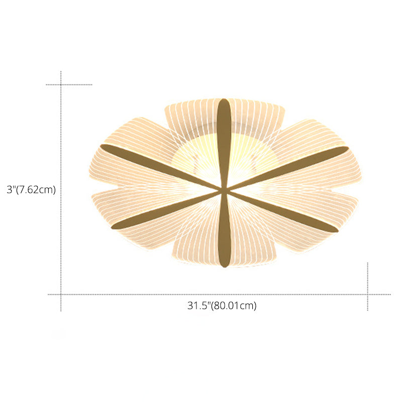 Luz de techo acrílico floral Simplicidad LED Iluminación de montaje de altura LED para dormitorio