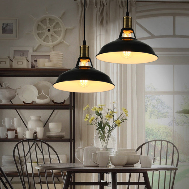 Industrial Painted Hanging Pendant Light Metal Hanging Ceiling Light for Restaurant