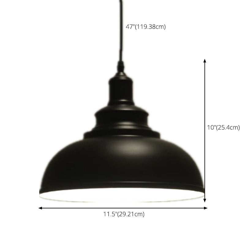 Metal Pendant Ceiling Light Lacquered Vintage Style Ceiling Pendant Light for Dinning Room