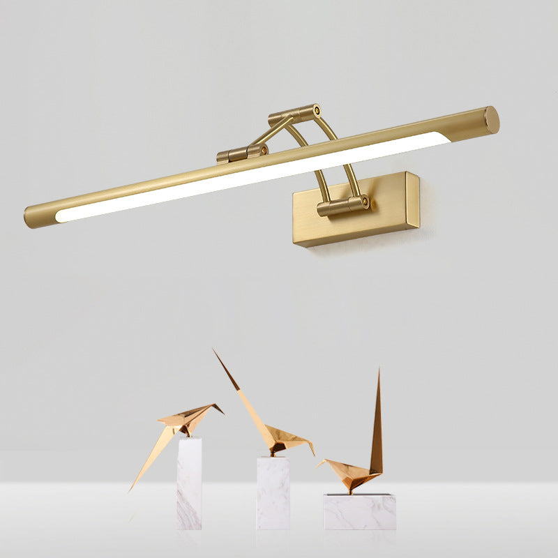 Luce Extravagant Style Linear Vanity Fishings Ai vanity Sconce di rame