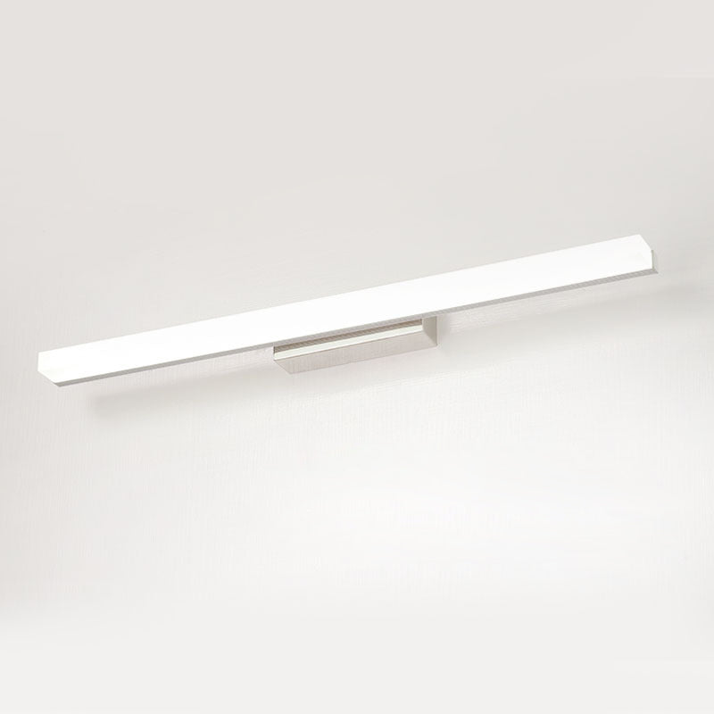 Accesorios de iluminación de tocador lineal de estilo minimalista moderno Disparo de tocador de acero inoxidable
