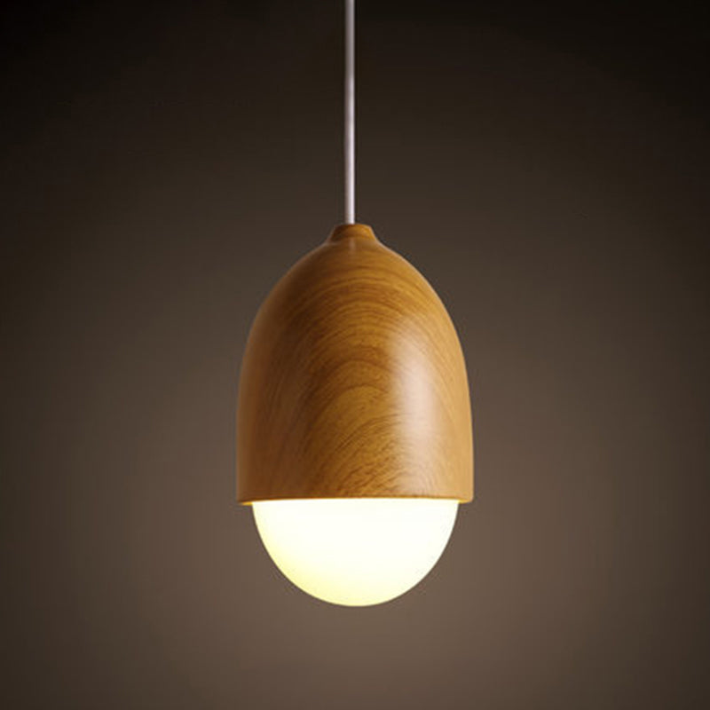 1 lumière spéciale Lumières suspendues Creative Nut Mini lampe suspendue à la teinte en verre