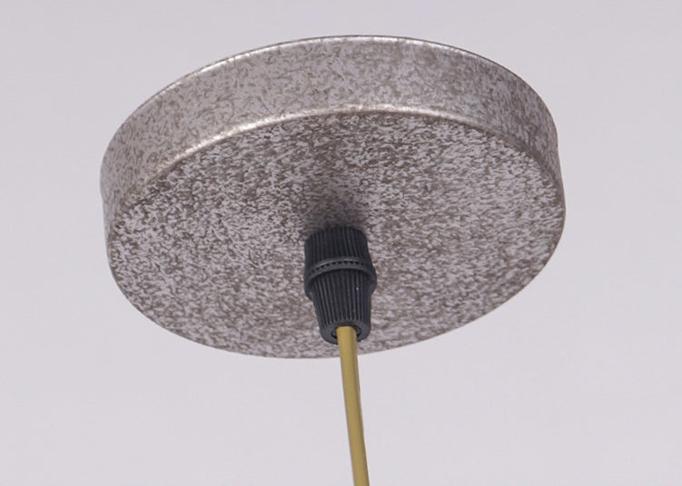 Luce di illuminazione in metallo a forma di luce mineraria retrò da 16 "Lampada sospensione a lampadina singola in stile industriale con catena di sospensione regolabile