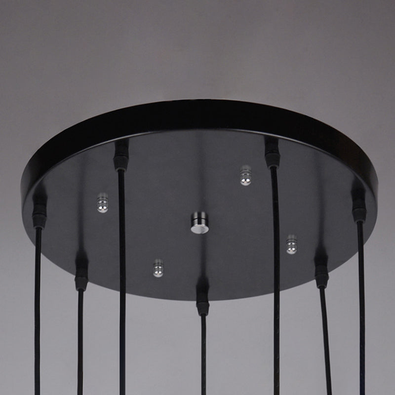 Luminaire multi-pendentif noir