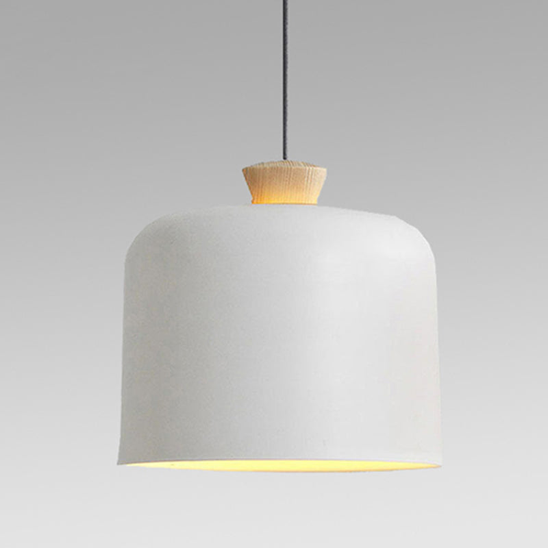 Gearceerd restaurant hanglampverlichting metaal 1 kop macaron -stijl hangende lamp armatuur