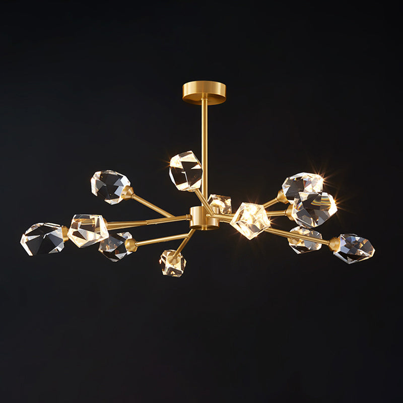 Postmodern Luxury Style Spray Pendant lustre Crystal Hanging Lamping