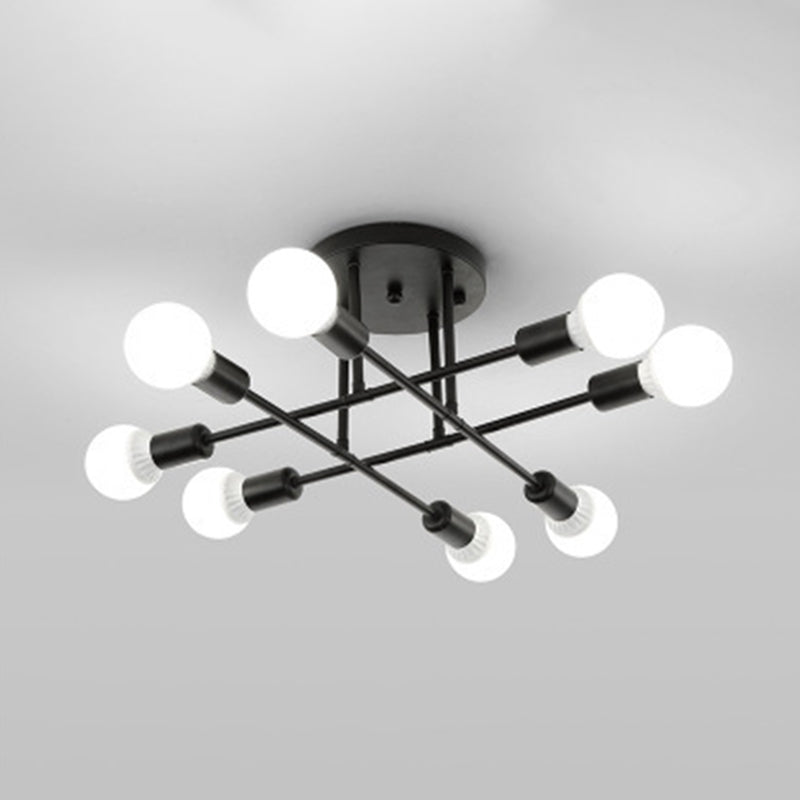 Linear Flush Mount Ceiling Light Minimalistic Metal Flush Light