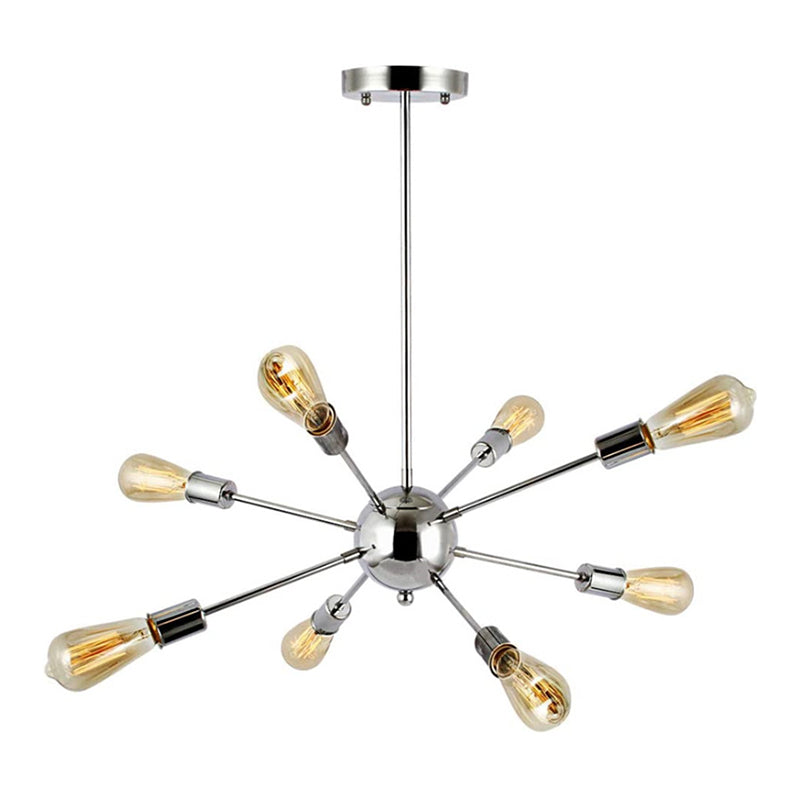 Molecular Scatter Chandelier Lighting Industrial Exposed Bulb Hanging Pendant Light for Living Room