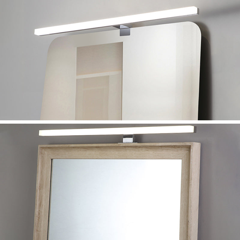 Minimalismo contemporáneo de maquillaje lineal Espejo Luz de aleación de aluminio Montaje de pared LED Luz de tocador