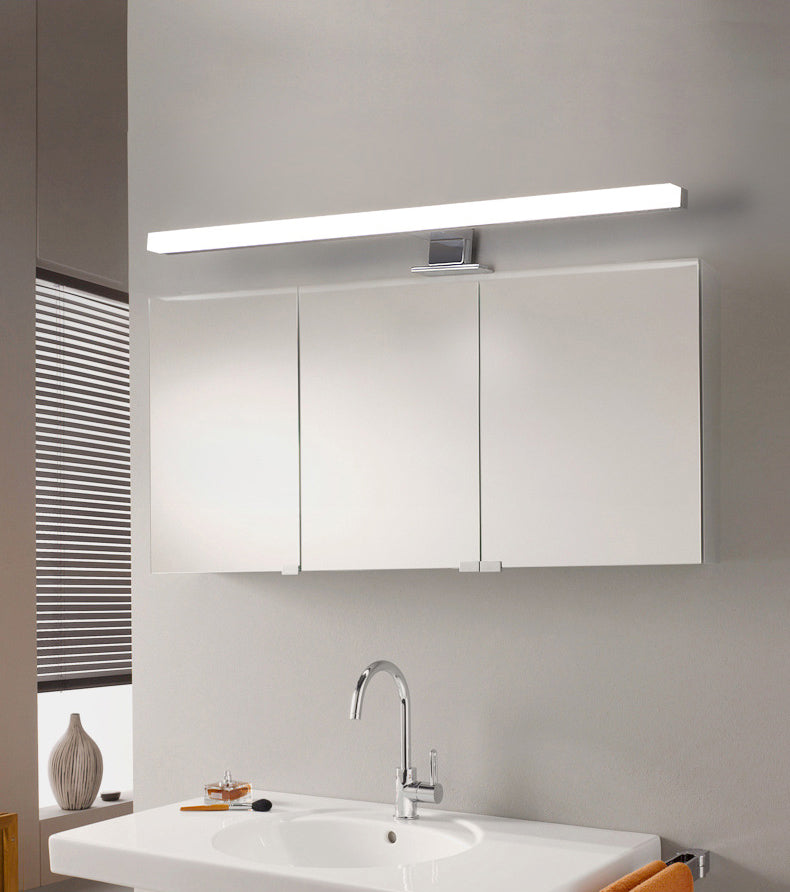 Minimalismo contemporáneo de maquillaje lineal Espejo Luz de aleación de aluminio Montaje de pared LED Luz de tocador