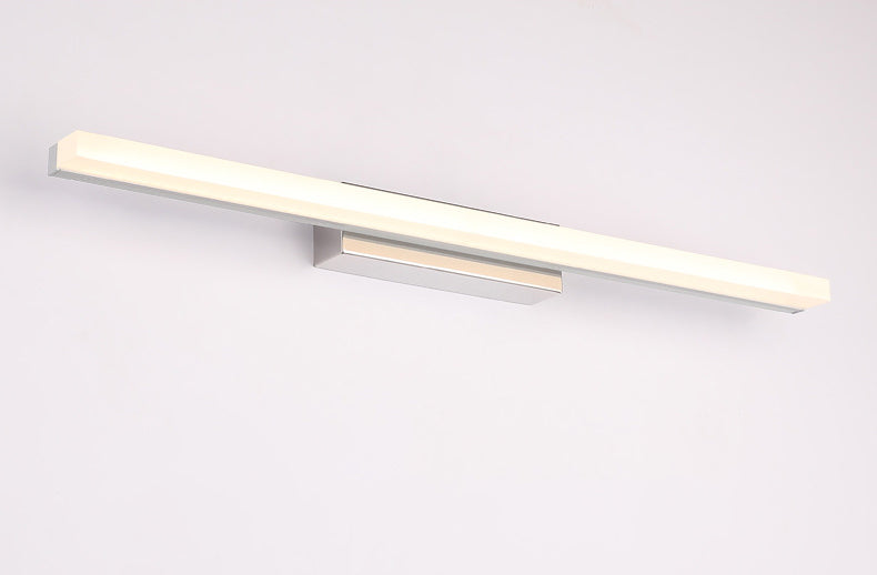 Luz de tocador lineal luz de estilo moderno de estilo acrílico LED LIGHTIVE con base de acero inoxidable