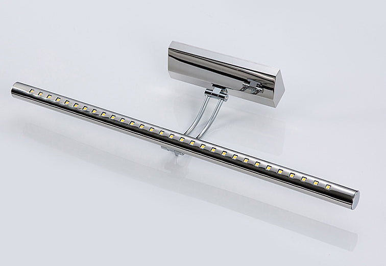 Diseño de brazo oscilante Luz de tocador LED de acero inoxidable Simplicidad moderna Estilo impermeable Luz de espejo de maquillaje