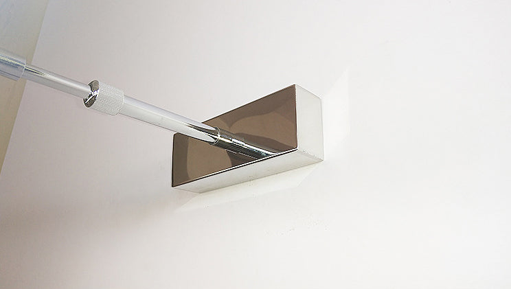 Lunghezza del braccio regolabile minimalismo a led vanità luce stile contemporaneo in acciaio inossidabile specchio luce con ombra acrilica