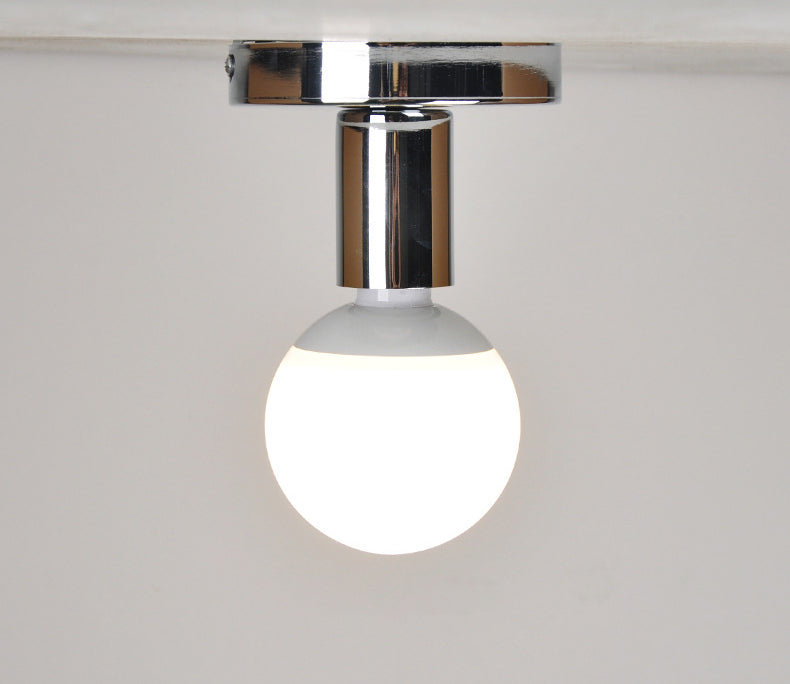 Pequeña lámpara de techo del pasillo metal de estilo industrial 1 bombilla Semi Flush Montada Luz