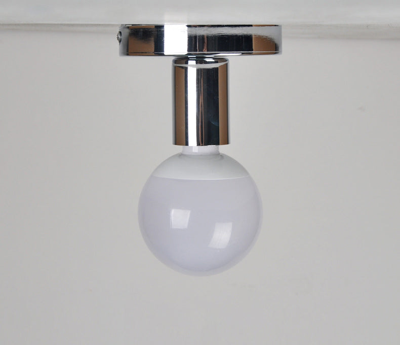 Pequeña lámpara de techo del pasillo metal de estilo industrial 1 bombilla Semi Flush Montada Luz