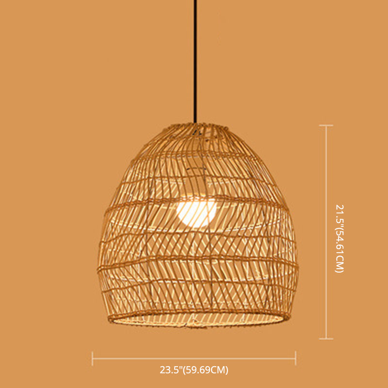 Luce a sospensione a sospensione a sospensione a sospensione a sospensione a sospensione in stile Bamboo in beige