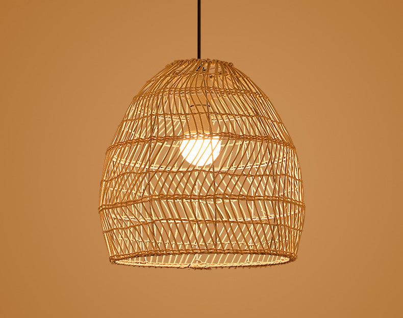 Luce a sospensione a sospensione a sospensione a sospensione a sospensione a sospensione in stile Bamboo in beige