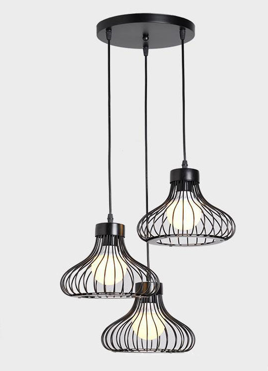 Vintage Bird Cage Pendants Light Industrial Style Pendant Pending Lights pour restaurant