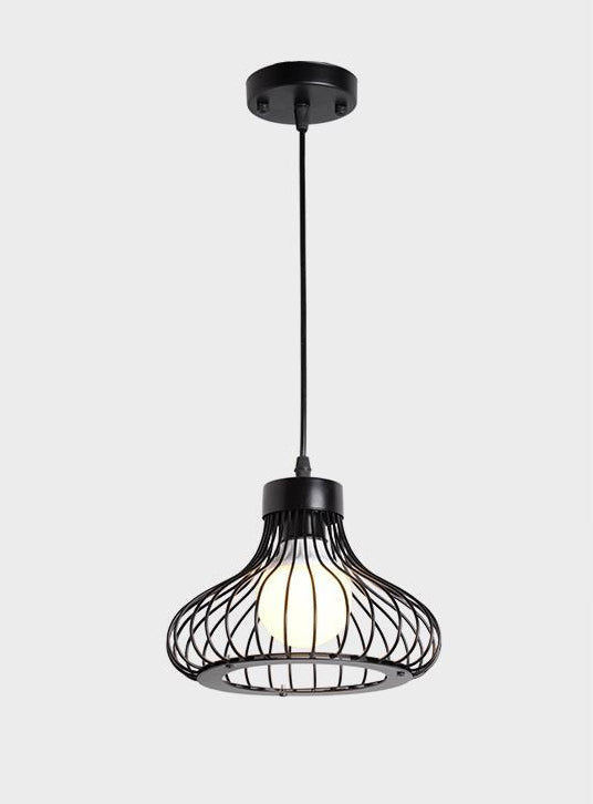 Vintage Bird Cage Pendants Light Industrial Style Pendant Pending Lights pour restaurant