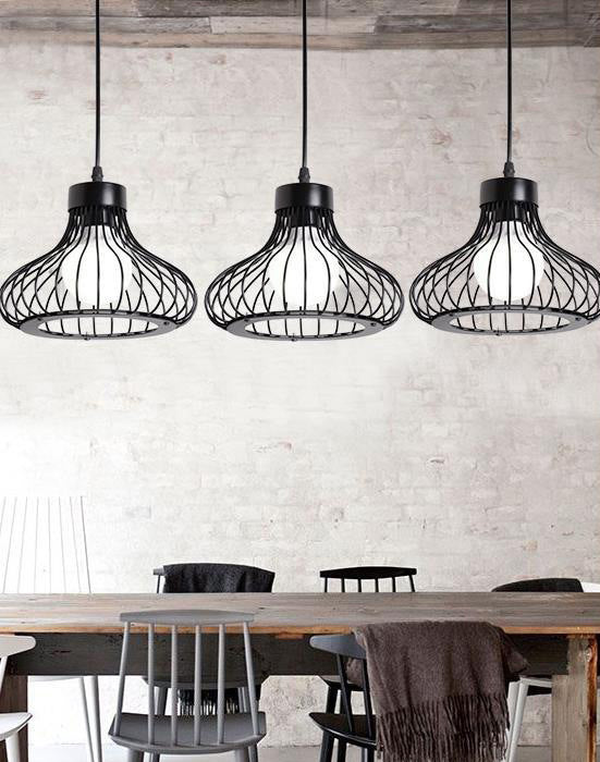 Vintage Bird Cage Pendants Light Industrial Style Pendant Pending Lights pour restaurant