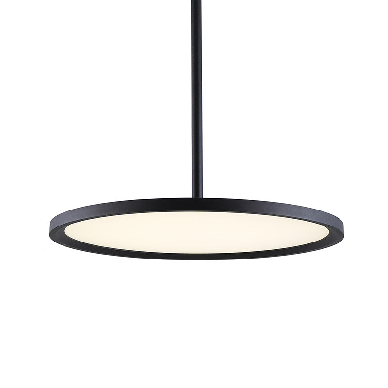 Moderno semifulto rotondo a montaggio lampada acrilica 1 flush mount