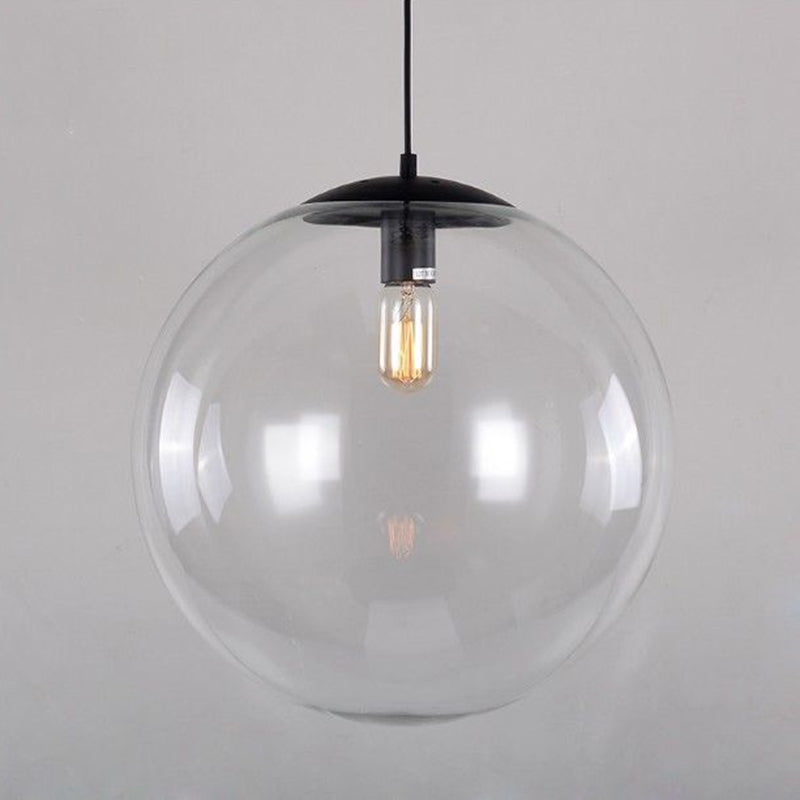 Globe hanglampverlichting armaturen industrieel glas 1 lichte hangers