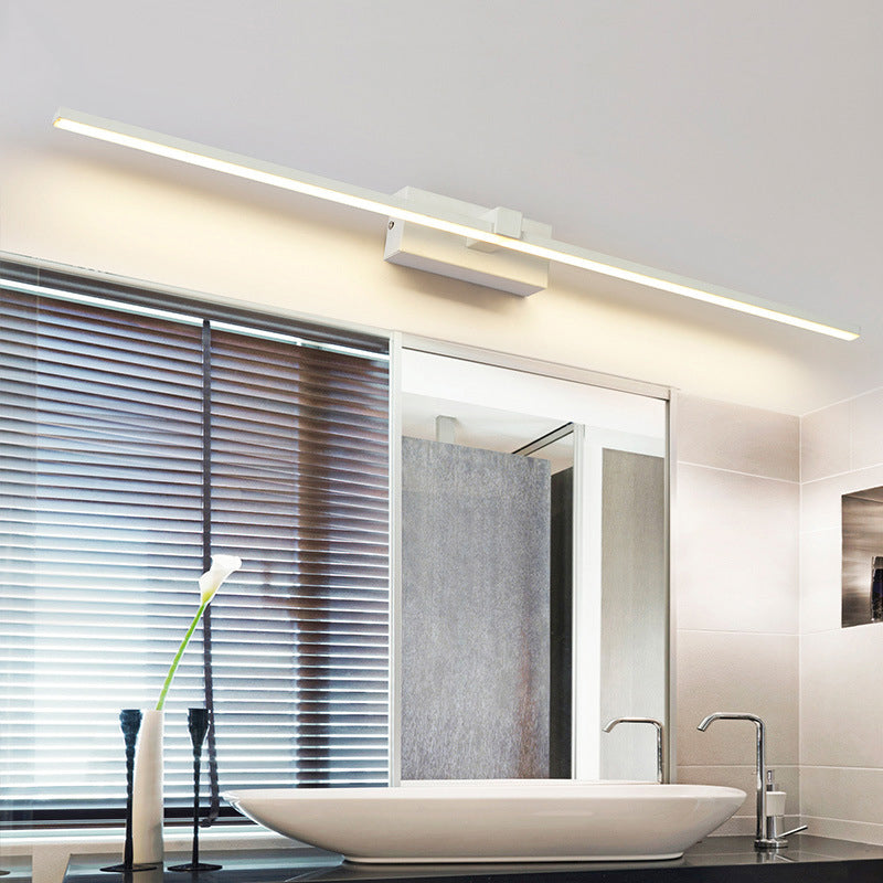 Modern Simplicity Linear Wall Sconce Lights Metallic Wall Sconce Lighting for Bathroom