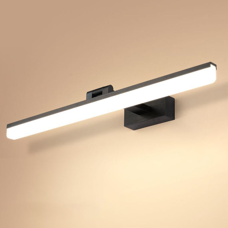 Simplicidad nórdica Luces de pared rectangulares Luz de plástico de plástico Accesorios para el baño