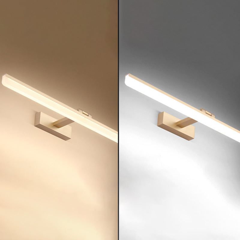 Simplicidad nórdica Luces de pared rectangulares Luz de plástico de plástico Accesorios para el baño