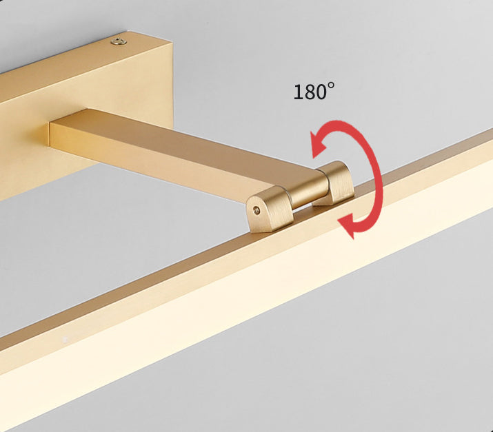 Simplicidad nórdica Luces de pared rectangulares Luz de plástico de plástico Accesorios para el baño