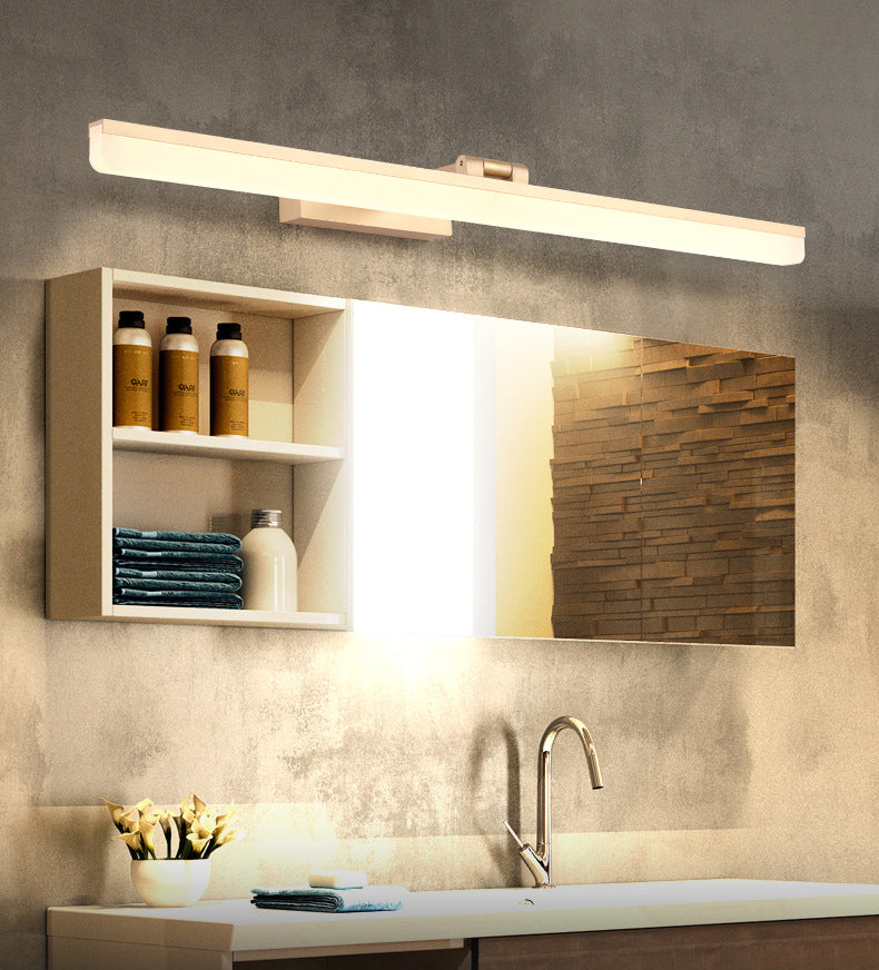 Simplicidad nórdica Luces de pared rectangulares Luz de plástico de plástico Accesorios para el baño