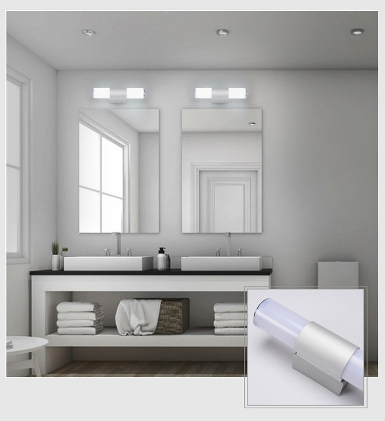 Simplicité Lumière murale cylindrique Appiculture de luminaires muraux acryliques pour salle de bain