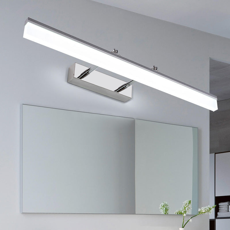 Simplicidad contemporánea luces de pared rectángica lámpara de pared acrílica para baño