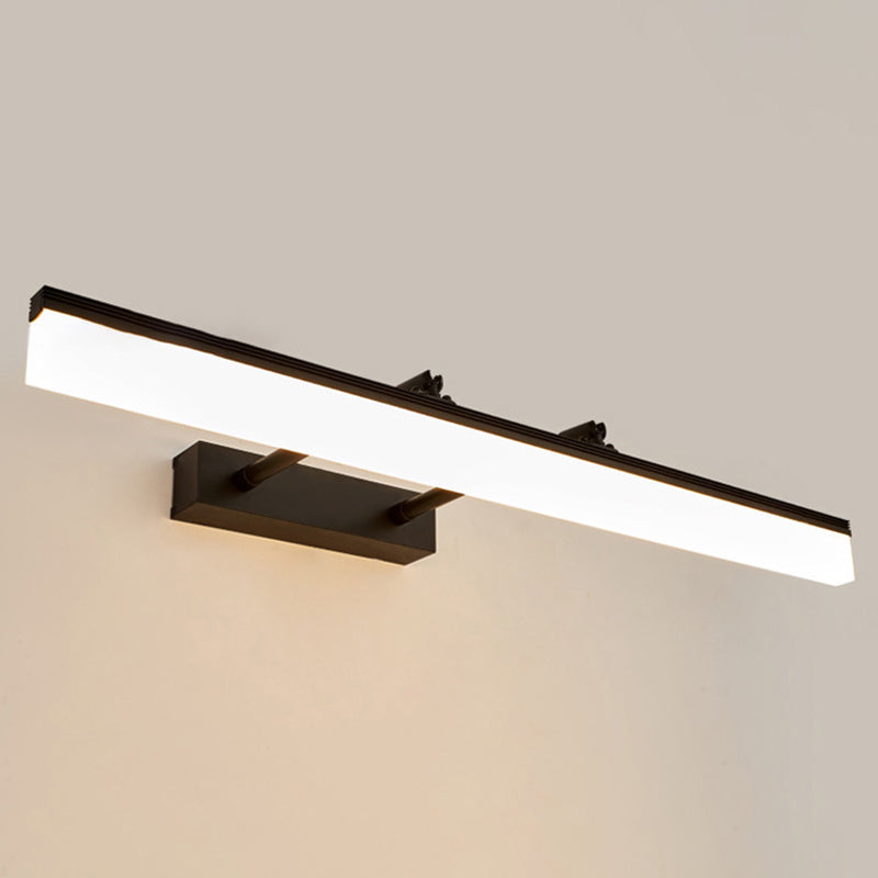 Simplicidad contemporánea luces de pared rectángica lámpara de pared acrílica para baño