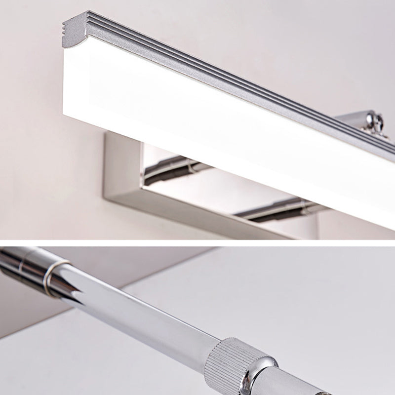 Simplicidad contemporánea luces de pared rectángica lámpara de pared acrílica para baño