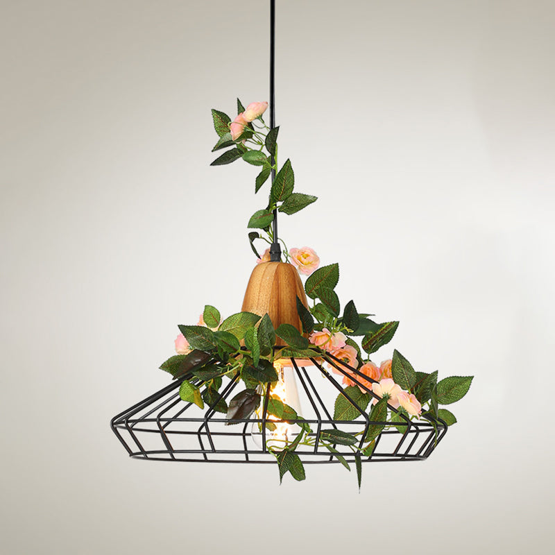 Shaded Hanging Pendant Light Loft Style Metal Pendant Lighting Fixture for Restaurant