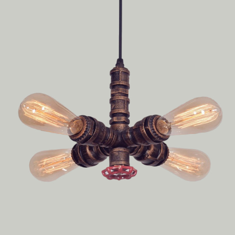 Sputnik lustre Spoutnik Pendant Light Metal Pending Lightture en bronze