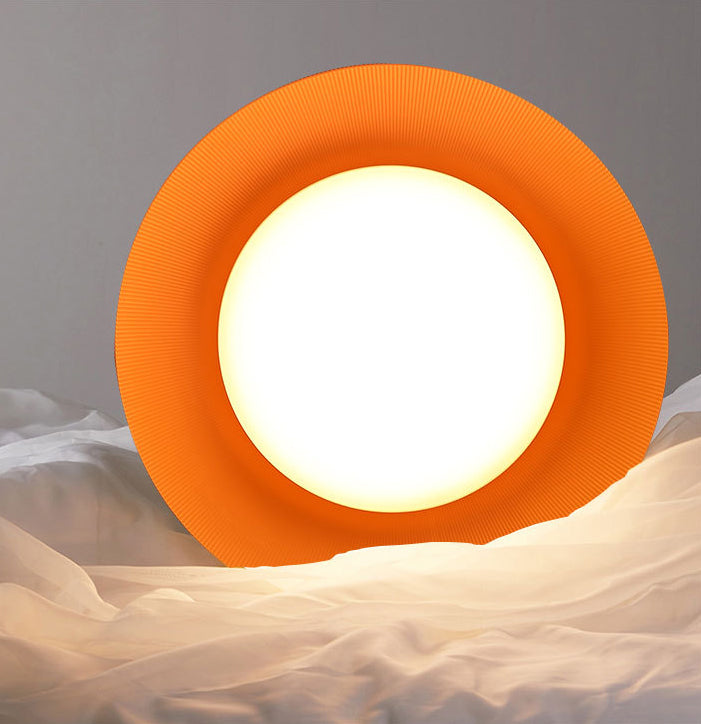 Gris + Orange Dome en forme de plafond LED LEIL