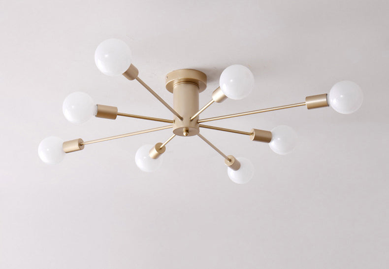 Sputnik Design Semi Flush Mount Leuchte Moderne Metall Semi Flush