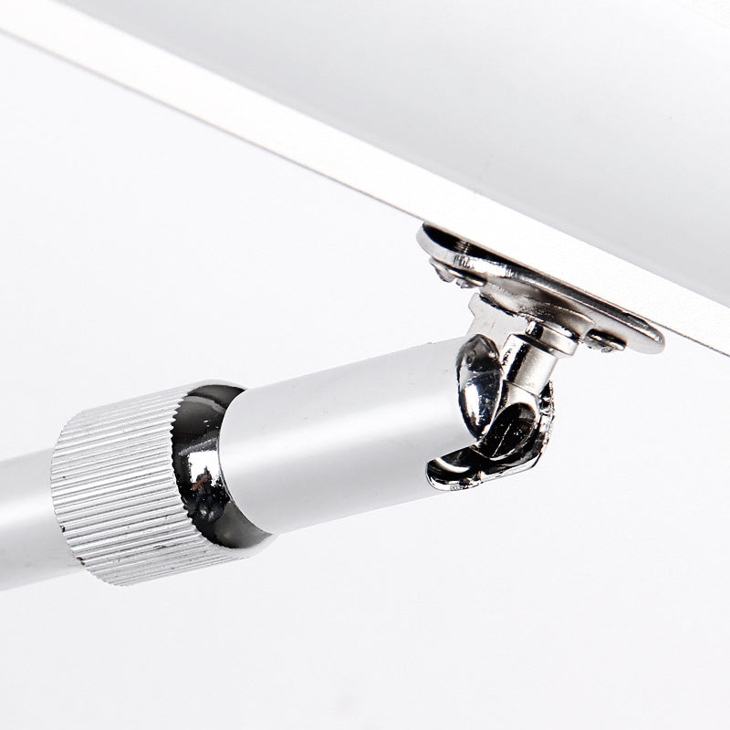 Luz de tocador de acero simple moderia Luz de tocador de acrílico LED lineal LED con cabezal de lámpara giratoria para el baño