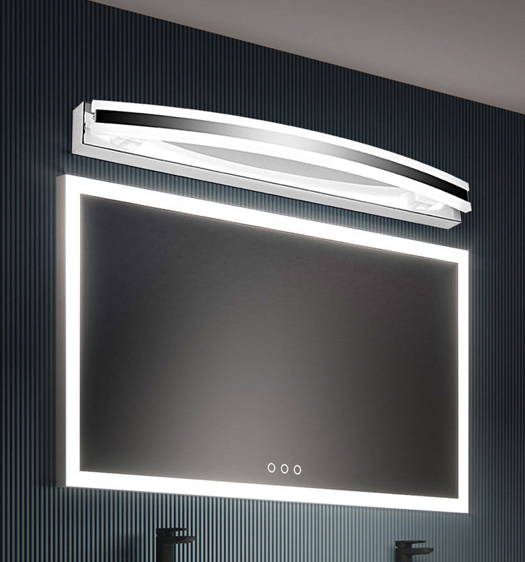 Modern Style Mirror Cabinet Bathroom Wall Lights Steel Linear Shade LED Ambient Vanity Lighting