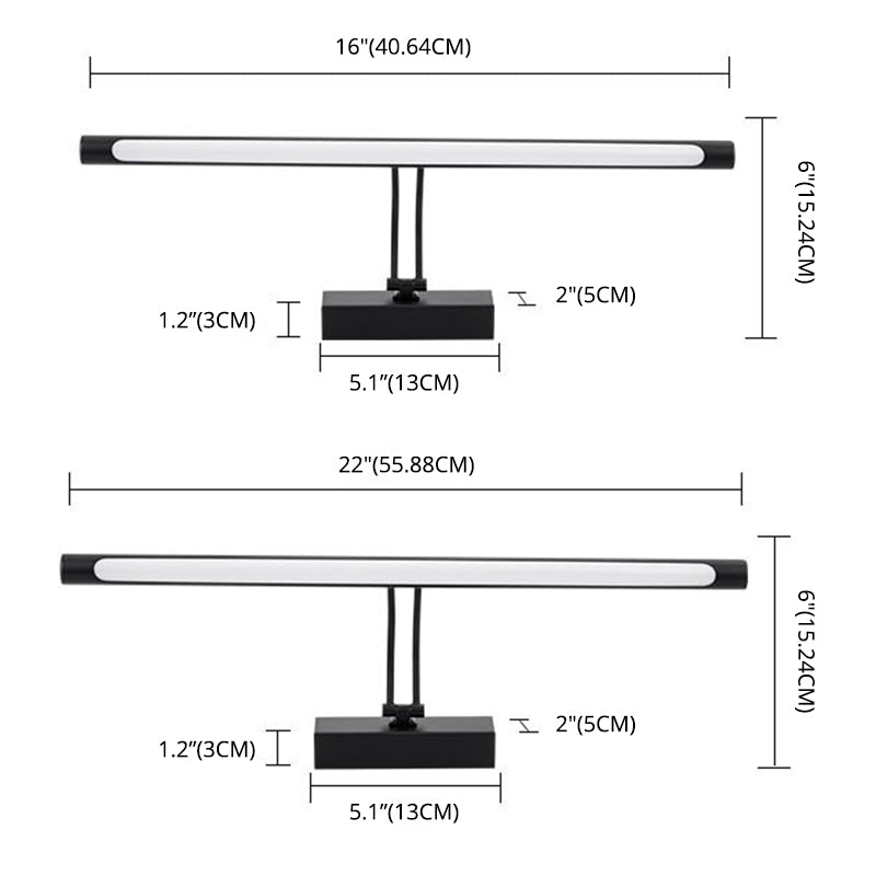 Verstellbares Licht modernes Badezimmer Waschtisch Licht mit Schwenklampenkopf LED -Metallwaschtischlichter