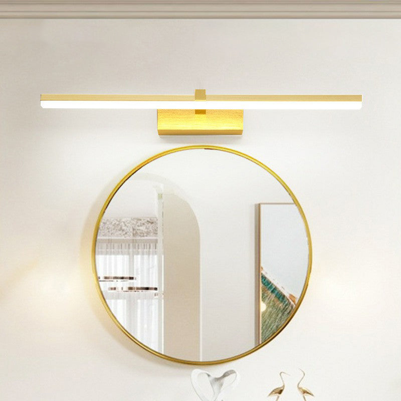 Modern Style Mirror Cabinet Bathroom Wall Lights Metal Linear Shade LED Ambient Vanity Lighting