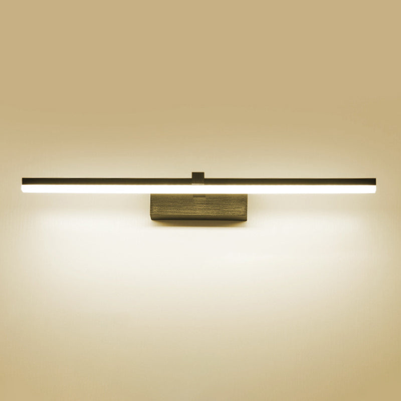 Modern Style Mirror Cabinet Bathroom Wall Lights Metal Linear Shade LED Ambient Vanity Lighting