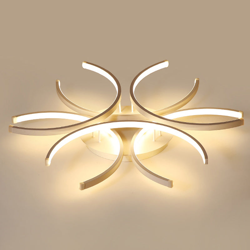 Bianco ombreggiato vicino al soffitto dell'illuminazione del soffitto in stile minimalista LED METALE FLUSH LUCE