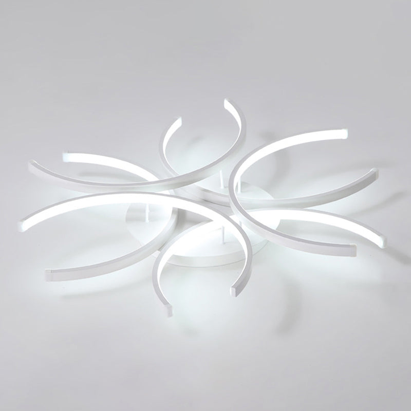 Blanc ombragé près de l'éclairage de plafond luminaire de style minimaliste LED LED Plafond de plafond Light Mount