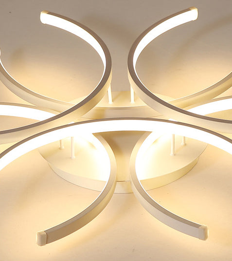 Bianco ombreggiato vicino al soffitto dell'illuminazione del soffitto in stile minimalista LED METALE FLUSH LUCE