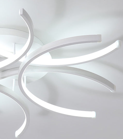 Bianco ombreggiato vicino al soffitto dell'illuminazione del soffitto in stile minimalista LED METALE FLUSH LUCE